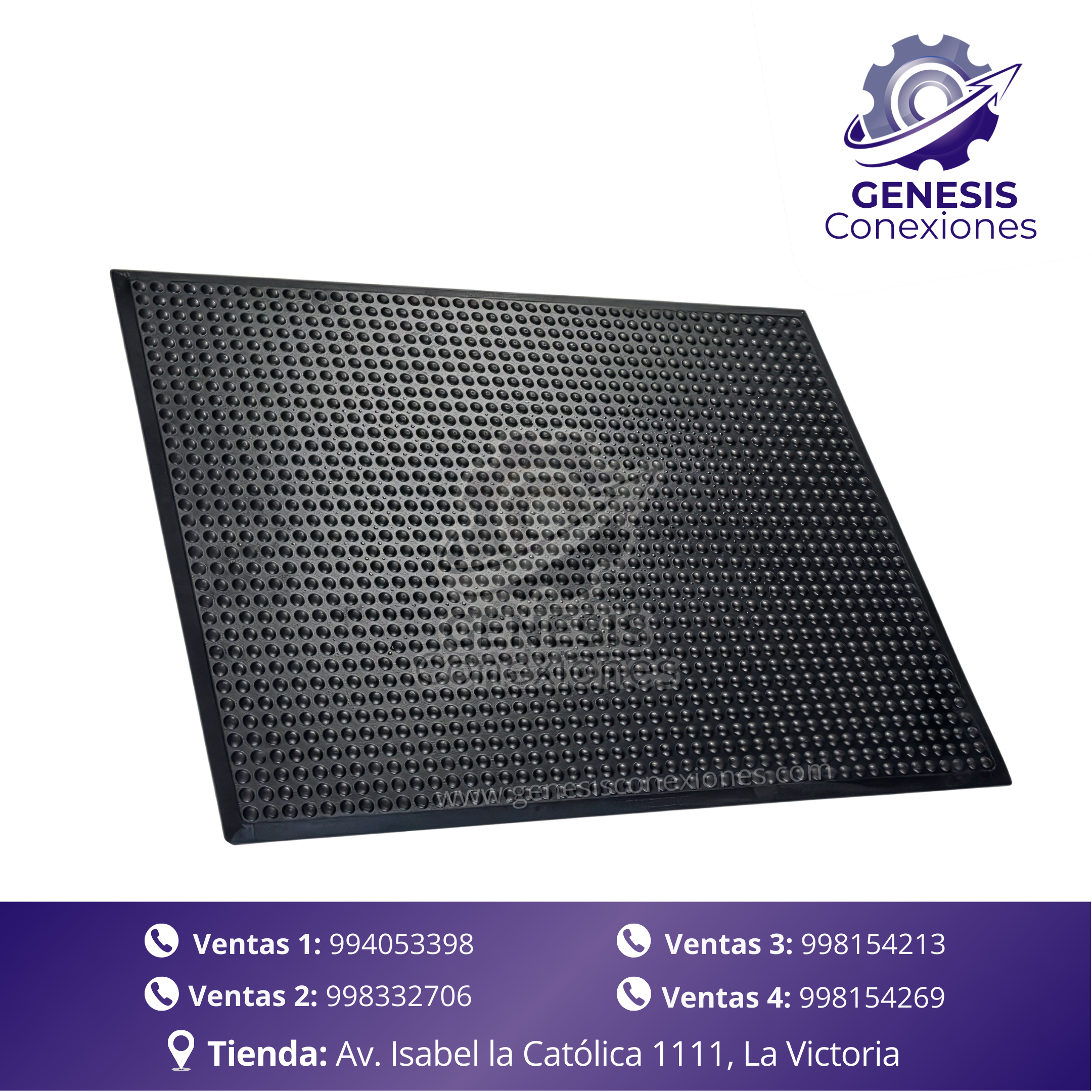 G702 Tapete Antifatiga Caucho Negro