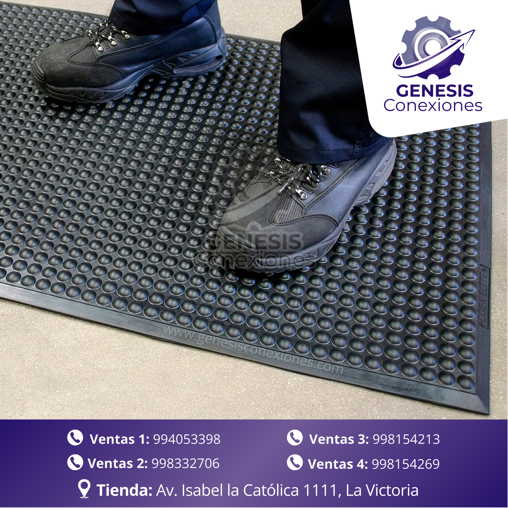 G702 Tapete Antifatiga Caucho Negro - Image 3