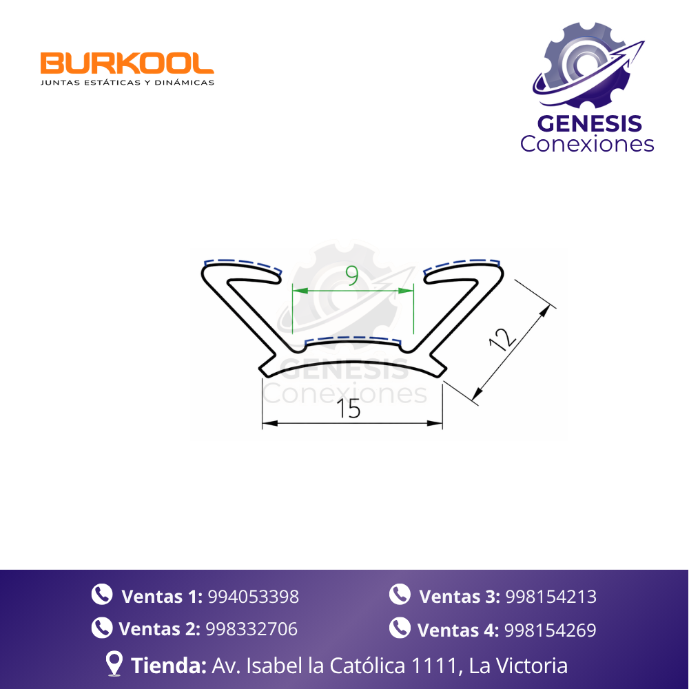 Corredera colisa BURKOOL (PCF 648) - Image 2