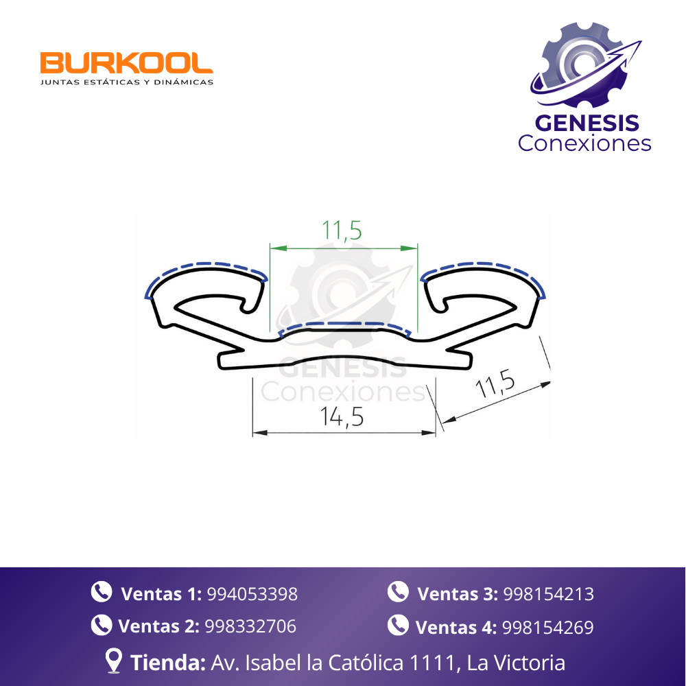 Corredera colisa BURKOOL (PCF 811) - Image 2