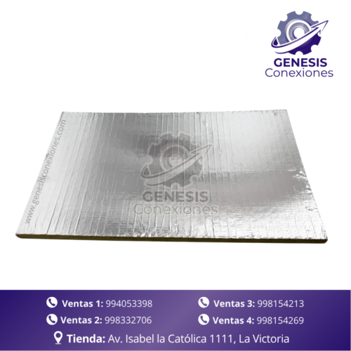 Aislante térmico NBR Aluminizado Adhesivo Espesor 1/4″ (AT150NBR A)